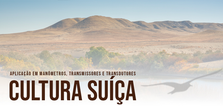Imagem da Cultura Suíça: Aplicação em Manômetros, Transmissores e Transdutores