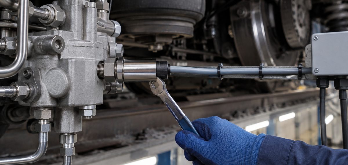 Medição de pressão no transporte ferroviário e metroviário: freio, suspensão e ensaios